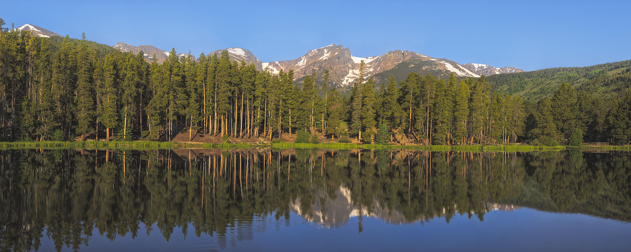 Sprague Lake in Morning Light Rocky Mountain National Park, Colorado