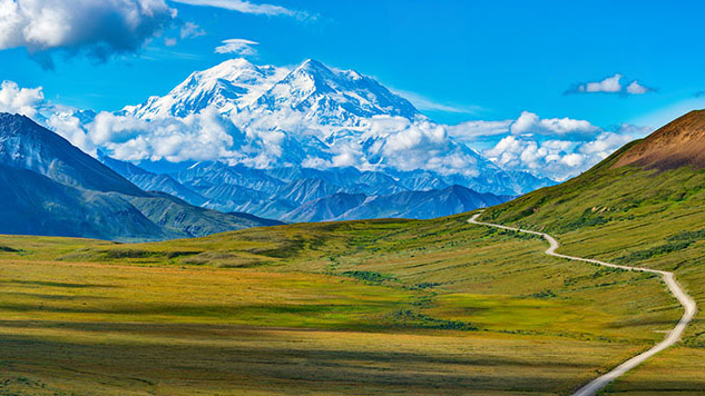 Denali with Lenticular Cloud Crown mountain wall mural