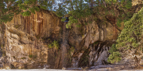 Cathedral Cove Waterfall