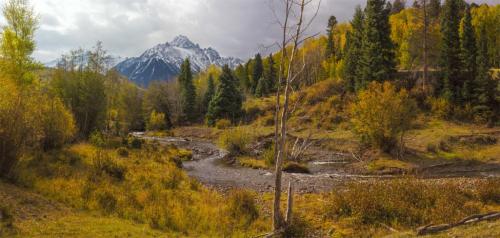 Mt Sneffels at East Fork Dallas Creek