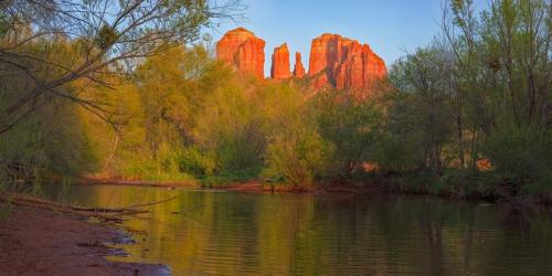 Oak Creek Crossing Cathedral Rock Sunset