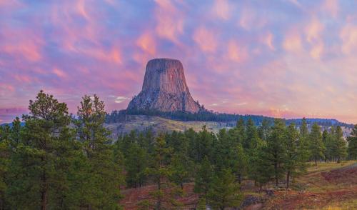 First Light On Devils Tower