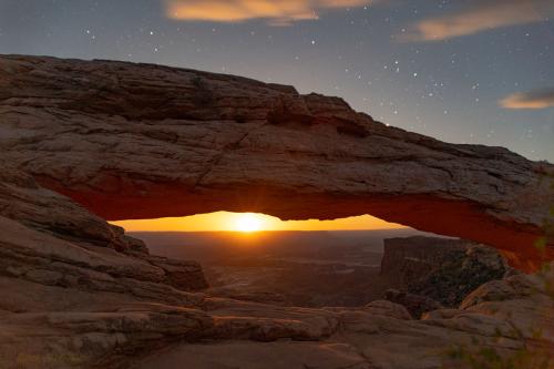 Moonrise at Mesa Arch