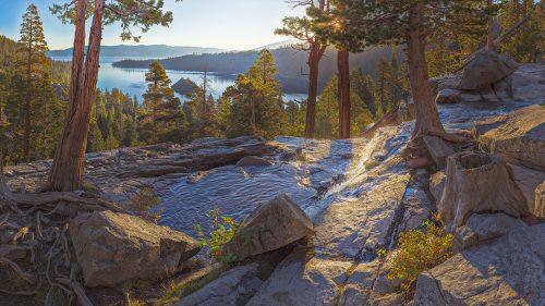 Sunrise at Eagle Falls and Emerald Bay
